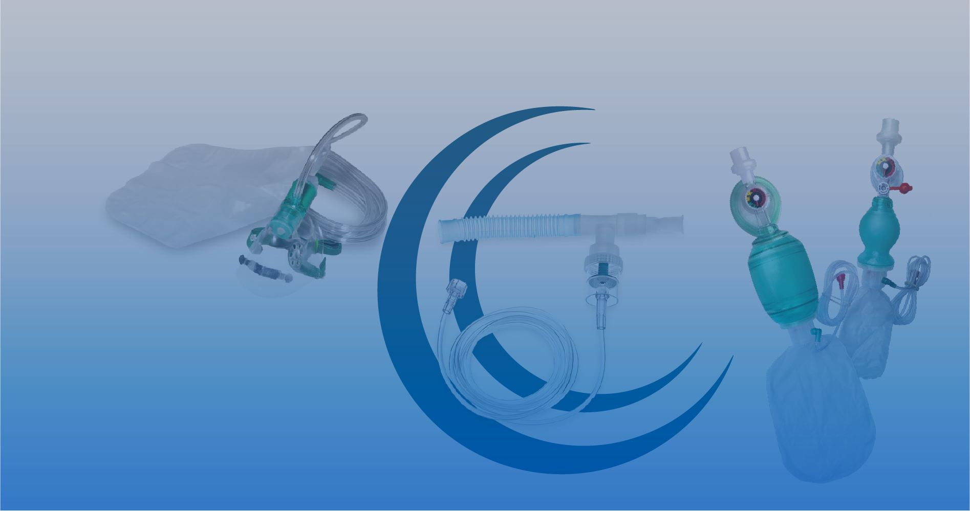 Equipo respiratorio en uso